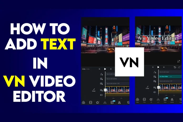 Add Text in VN Video Editor